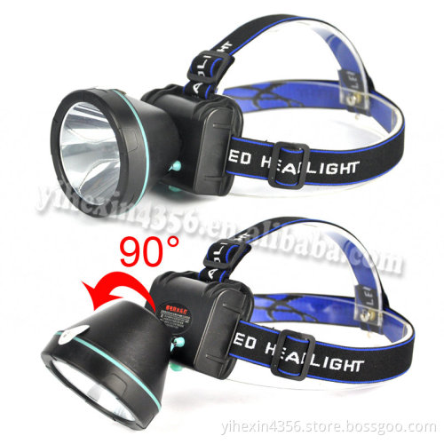 Rechargeable Built-in Battery White Light LED Coal Miners Headlamp